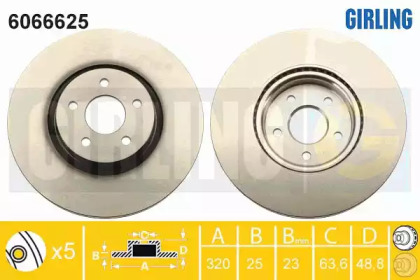 Тормозной диск (GIRLING: 6066625)