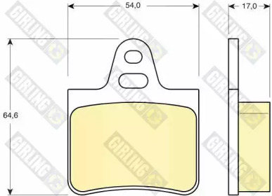 Комплект тормозных колодок (GIRLING: 6102639)