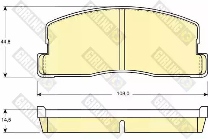 Комплект тормозных колодок (GIRLING: 6102869)