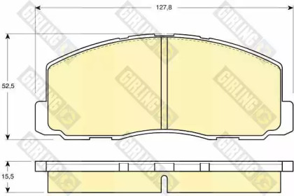 Комплект тормозных колодок (GIRLING: 6103559)