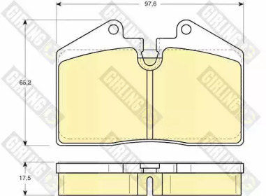 Комплект тормозных колодок (GIRLING: 6103792)