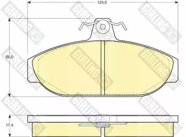 Комплект тормозных колодок (GIRLING: 6104821)