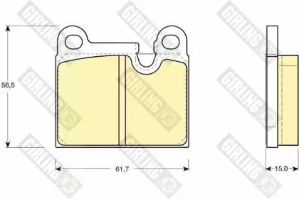 Комплект тормозных колодок (GIRLING: 6109192)