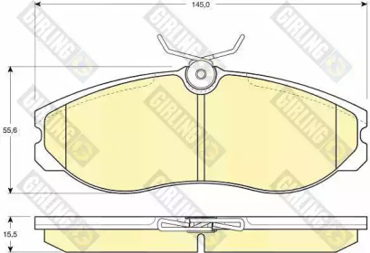 Комплект тормозных колодок (GIRLING: 6111131)