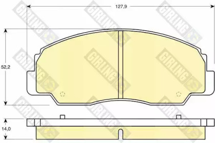 Комплект тормозных колодок (GIRLING: 6111349)