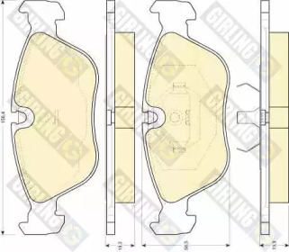 Комплект тормозных колодок (GIRLING: 6111592)