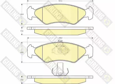 Комплект тормозных колодок (GIRLING: 6112212)