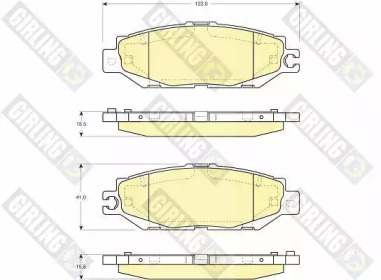 Комплект тормозных колодок (GIRLING: 6112409)