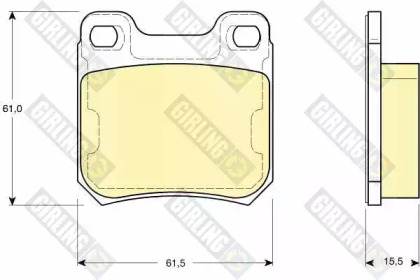 Комплект тормозных колодок (GIRLING: 6113462)