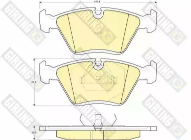 Комплект тормозных колодок (GIRLING: 6113552)