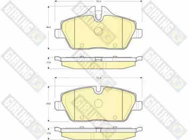 Комплект тормозных колодок (GIRLING: 6116111)