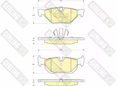 Комплект тормозных колодок (GIRLING: 6116262)