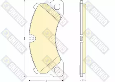 Комплект тормозных колодок (GIRLING: 6117749)