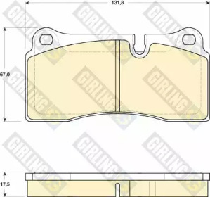Комплект тормозных колодок (GIRLING: 6118169)
