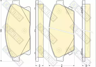 Комплект тормозных колодок (GIRLING: 6118479)