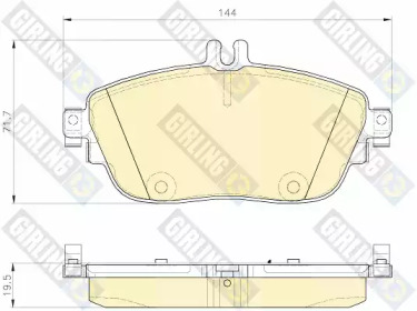 Комплект тормозных колодок (GIRLING: 6119321)