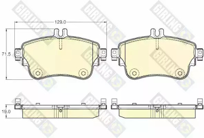 Комплект тормозных колодок (GIRLING: 6119331)