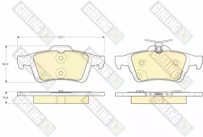 Комплект тормозных колодок (GIRLING: 6119382)