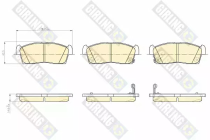 Комплект тормозных колодок (GIRLING: 6119409)