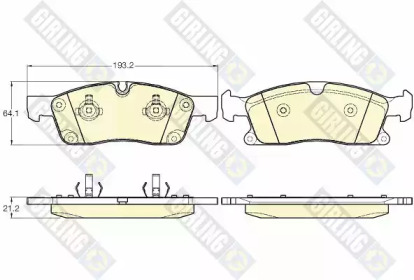 Комплект тормозных колодок (GIRLING: 6119462)