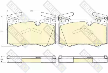 Комплект тормозных колодок (GIRLING: 6119482)