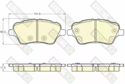 Комплект тормозных колодок (GIRLING: 6119593)