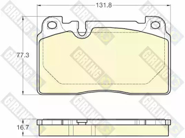 Комплект тормозных колодок (GIRLING: 6119743)