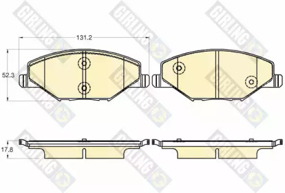 Комплект тормозных колодок (GIRLING: 6120271)