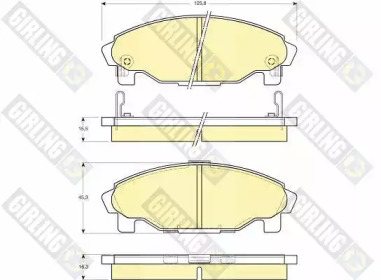 Комплект тормозных колодок (GIRLING: 6130719)