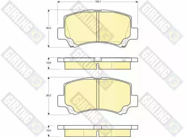Комплект тормозных колодок (GIRLING: 6132219)