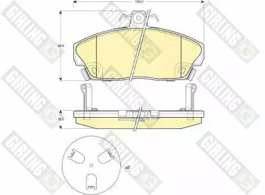 Комплект тормозных колодок (GIRLING: 6132671)