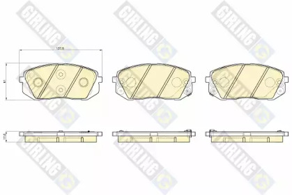 Комплект тормозных колодок (GIRLING: 6135309)