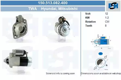 Стартер (CV PSH: 150.513.082.400)