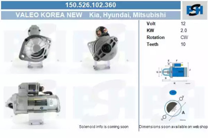 Стартер (CV PSH: 150.526.102.360)