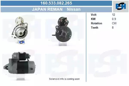 Стартер (CV PSH: 160.533.082.265)