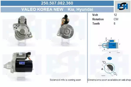Стартер (CV PSH: 250.507.082.360)