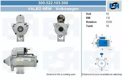 Стартер (CV PSH: 300.522.103.500)