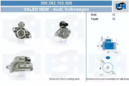 Стартер (CV PSH: 300.592.102.500)