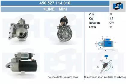 Стартер (CV PSH: 450.527.114.010)
