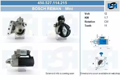 Стартер (CV PSH: 450.527.114.215)