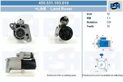 Стартер (CV PSH: 450.531.103.010)