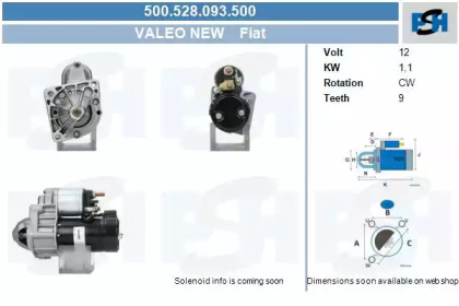 Стартер (CV PSH: 500.528.093.500)