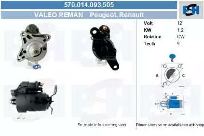 Стартер (CV PSH: 570.014.093.505)