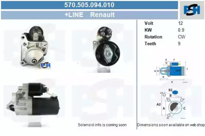 Стартер (CV PSH: 570.505.094.010)