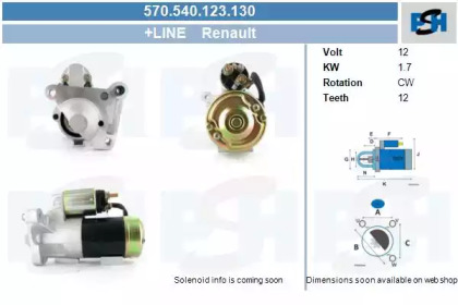 Стартер (CV PSH: 570.540.123.130)
