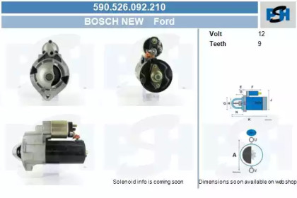 Стартер (CV PSH: 590.526.092.210)