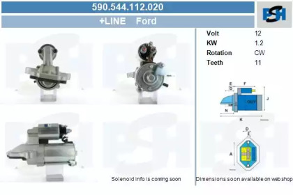 Стартер (CV PSH: 590.544.112.020)