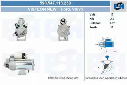 Стартер (CV PSH: 590.547.113.230)