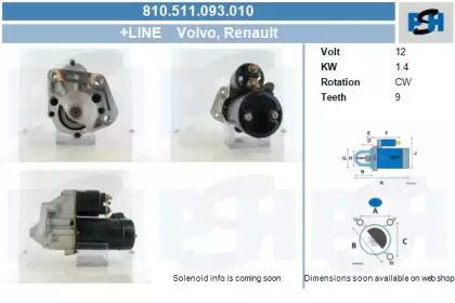 Стартер (CV PSH: 810.511.093.010)