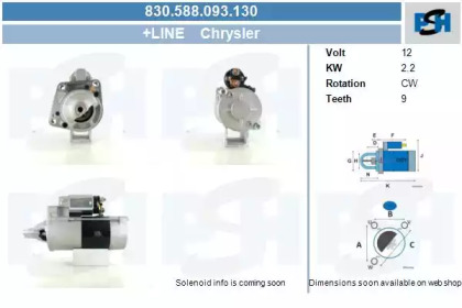 Стартер (CV PSH: 830.588.093.130)